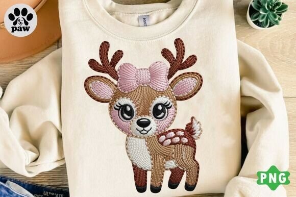 Faux Yarn Png, Deer PNG, Embroidery Png Review